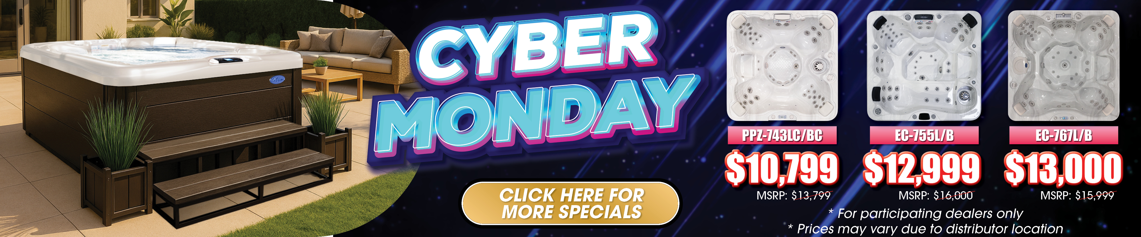 Calspas hot tub being used in a family setting - Rialto